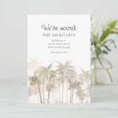 We hebben Waterverf Palm Trees verplaatst Aankondiging (Staand voorkant)