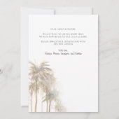 We hebben Waterverf Palm Trees verplaatst Aankondiging (Achterkant)