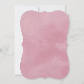 We hebben Waterverf Pink Floral Wedding Elopement Kaart (Achterkant)