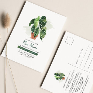 We hebben Waterverf Plant Moving Announcement verp Briefkaart