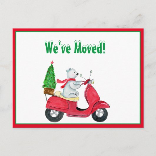 We hebben Waterverf Polar Beer verplaatst op scoot Aankondigingskaart (Voorkant)