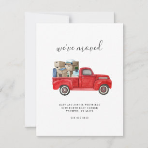 We hebben Waterverf Red Truck Moving