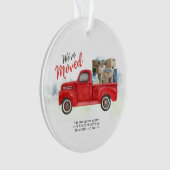 We hebben Waterverf Red Truck Moving Holiday verpl Ornament (voorkant)