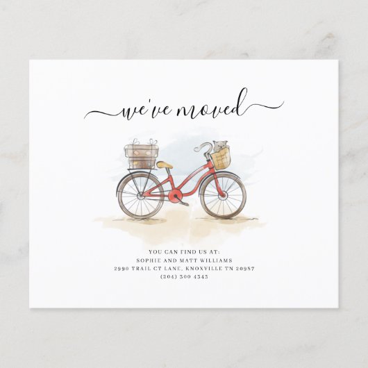 We hebben Waterverf script verhuisaankondiging ver (Voorkant)