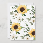 We hebben Waterverf Sunflower Wreath Whitewood ver Aankondiging (Achterkant)