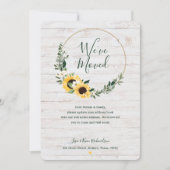 We hebben Waterverf Sunflower Wreath Whitewood ver Aankondiging (Voorkant)