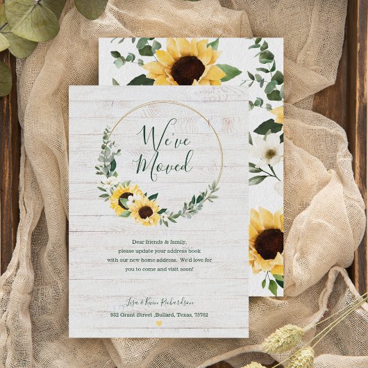 We hebben Waterverf Sunflower Wreath Whitewood ver Aankondiging