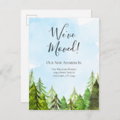 We hebben Waterverf Trees Wilderness Moving Briefkaart (Voorkant / Achterkant)