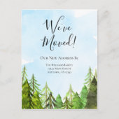 We hebben Waterverf Trees Wilderness Moving Briefkaart (Voorkant)