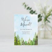 We hebben Waterverf Trees Wilderness Moving Briefkaart (Staand voorkant)
