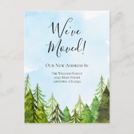 We hebben Waterverf Trees Wilderness Moving Briefkaart