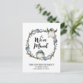 We hebben Waterverf vogels verplaatst. Briefkaart (Staand voorkant)