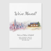 We hebben Waterverf wijziging adresverplaatsing ve Magnetische Uitnodiging (Voorkant)