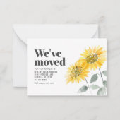 We hebben Waterverf Zonnebloem Bewegd Notitiekaartje (Voorkant)