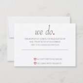 We hebben wel een RSVP-kaart RSVP Kaartje (Voorkant)