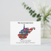We hebben West-virginia-staten verplaatst Briefkaart (Staand voorkant)