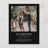 We hebben wijziging van Adres Black Photo Moving Aankondigingskaart (Voorkant)