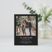 We hebben wijziging van Adres Black Photo Moving Aankondigingskaart (Staand voorkant)