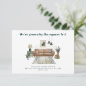 We hebben wijziging van adres verhuisaankondiging (Staand voorkant)