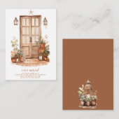 We hebben wijziging van adres voordeur verplaatst notitiekaartje (Voorkant / Achterkant)