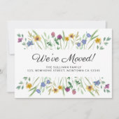 We hebben Wildflower Moving Aankondiging verplaats (Voorkant)