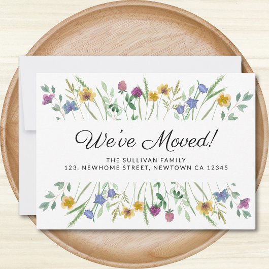 We hebben Wildflower Moving Aankondiging verplaats