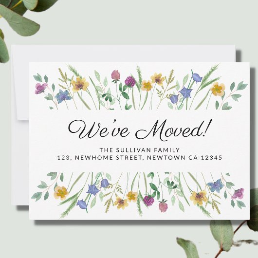 We hebben Wildflower Moving Aankondiging verplaats