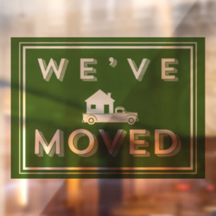 We hebben Windows Cling verplaatst Raamsticker