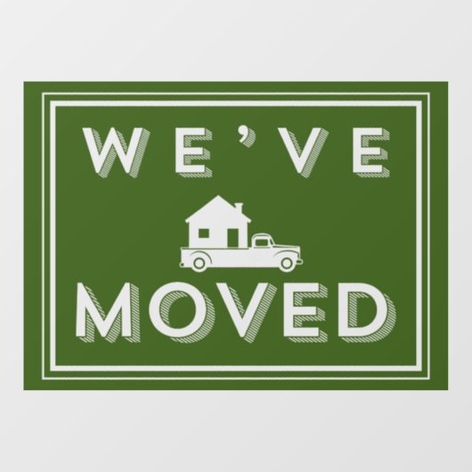 We hebben Windows Cling verplaatst Raamsticker (Vel)