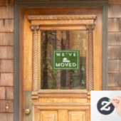 We hebben Windows Cling verplaatst Raamsticker (Huis Deur)