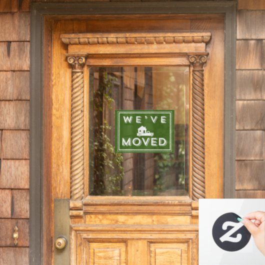 We hebben Windows Cling verplaatst Raamsticker (Huis Deur)