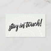 We hebben witte cirkels Bleek groene insteekkaart Informatiekaartje (Achterkant)