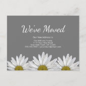 We hebben witte madeliefjes rustiek grijs nieuw hu aankondigingskaart (Voorkant)