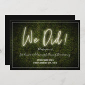 We hebben Witte Neon Boxwood Weddenschap Kaart (Voorkant / Achterkant)