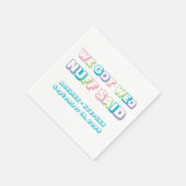 We hebben wo nuff zei grappig bruiloft feestje gun servet (Hoek)