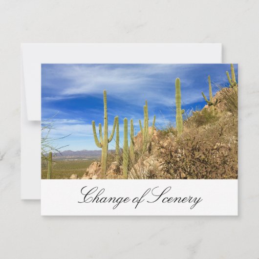 We hebben woestijn Southwest Elegant Moving Aankondiging (Voorkant)