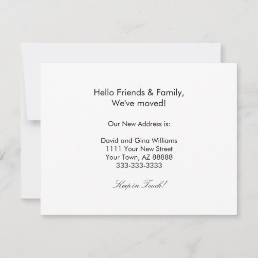 We hebben woestijn Southwest Elegant Moving Aankondiging (Achterkant)