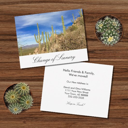 We hebben woestijn Southwest Elegant Moving Aankondiging