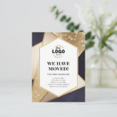 We hebben zakelijke geometrische bewegingen gemaak briefkaart (Staand voorkant)