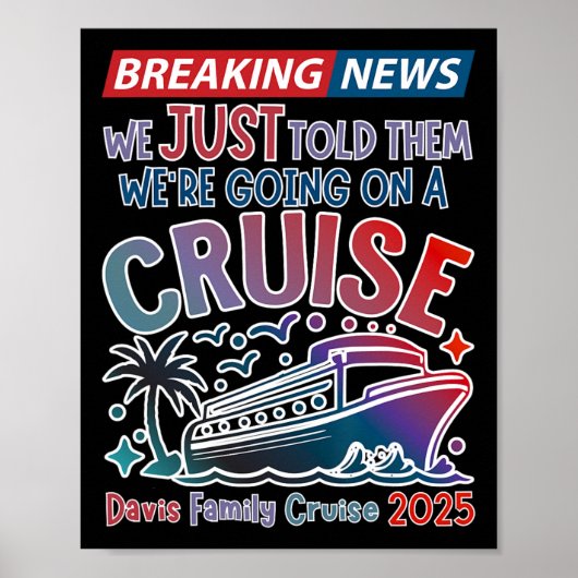 We Hebben Ze Net Verteld Dat We Op Cruise Surprise Poster (Voorkant)