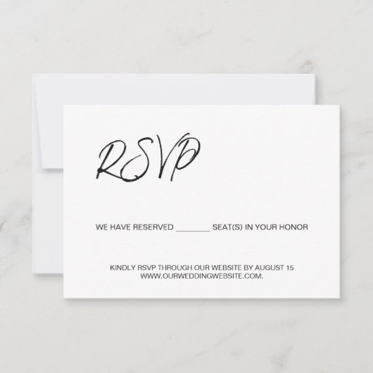 We hebben zetels gereserveerd voor u sjabloon budg (Voorkant)