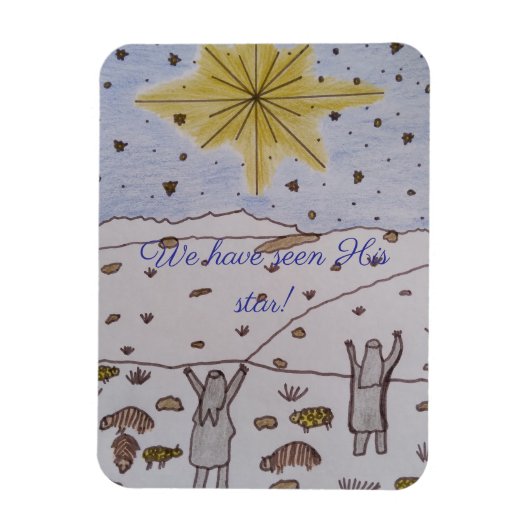 We hebben Zijn ster gezien! Christmas Magneet (Verticaal)