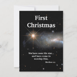 We hebben zijn ster gezien feestdagenkaart