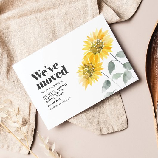 We hebben Zonnebloem Bewegende Aankondiging