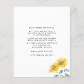 We hebben Zonnebloem Bewegende Aankondiging (Achterkant)