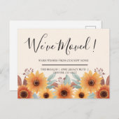 We hebben  zonnebloem Briefkaart verplaatst (Voorkant / Achterkant)