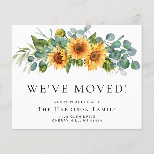 We hebben Zonnebloem Eucalyptus Moving Announge ve (Voorkant)
