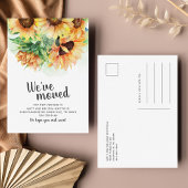 We hebben Zonnebloesem laten bewegen Aankondigingskaart