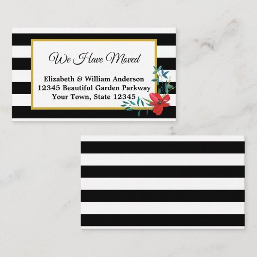 We hebben zwart en wit gestreept met ventilator informatiekaartje (Voorkant / Achterkant)