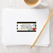 We hebben zwarte en witte strepen gemaakt met vent etiket (Insitu)